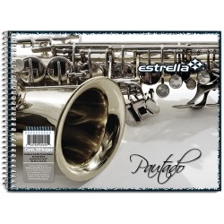 Cuaderno pautado espiral Estrella c/50 hojas