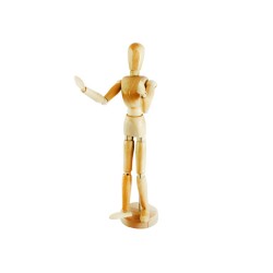 Maniquí masculino para dibujo Rodin 14 cm flexible