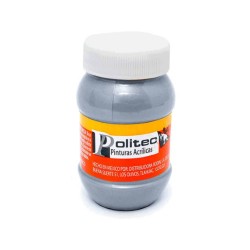 Pintura acrílica Politec metálica L700 100ml plata