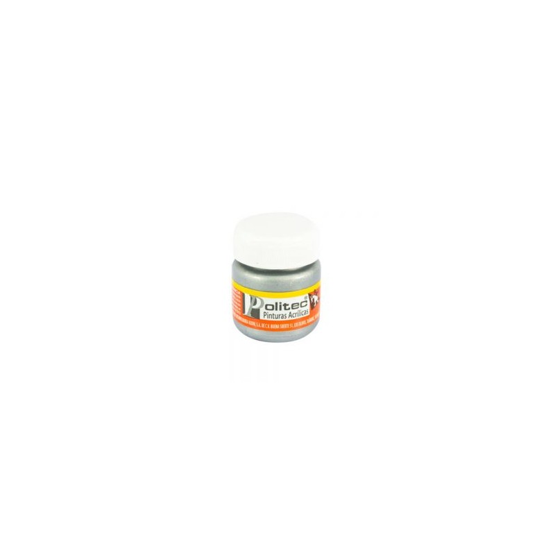 Pintura acrílica Politec metálica L700 30ml plata