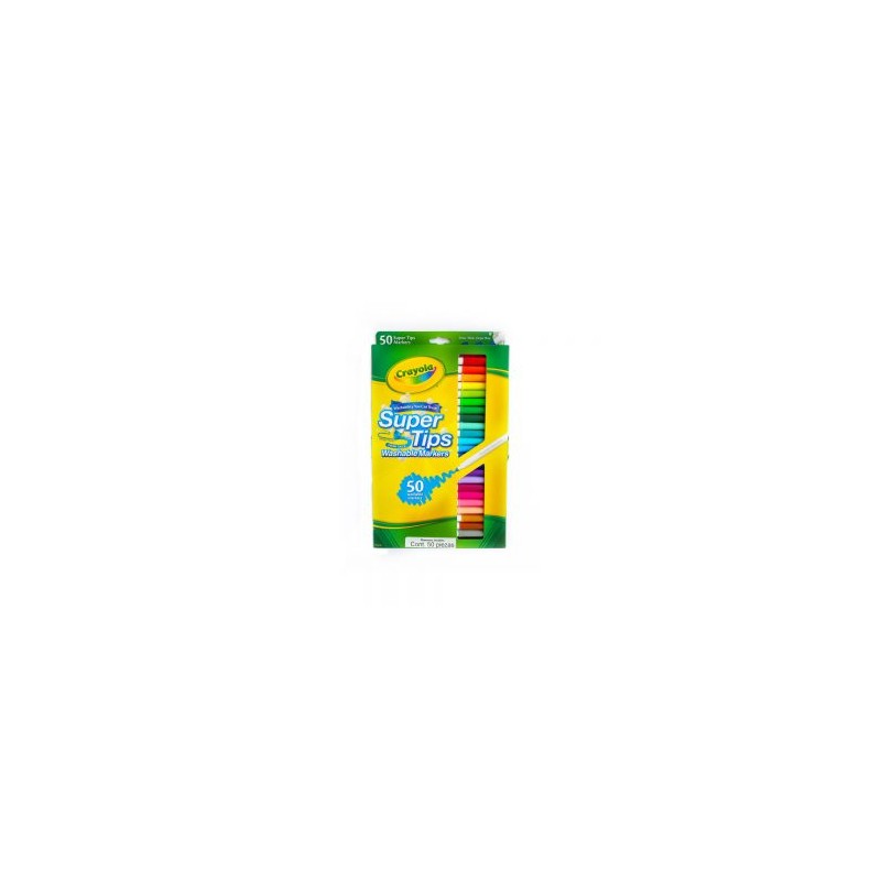 Plumones lavables Super Tips Crayola c/50