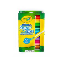 Plumones lavables Super Tips Crayola c/50