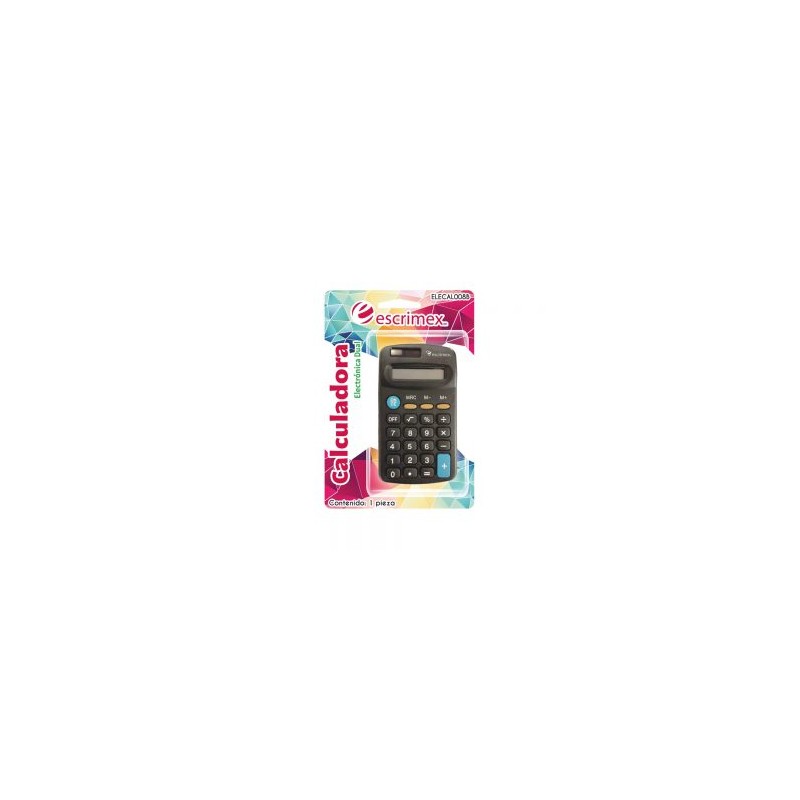 Calculadora electrónica 8 dígitos Escrimex mod. ELECAL008B