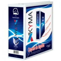Carpeta blanca KYMA «D» 4? mod. CPKCBHD-400-BCA