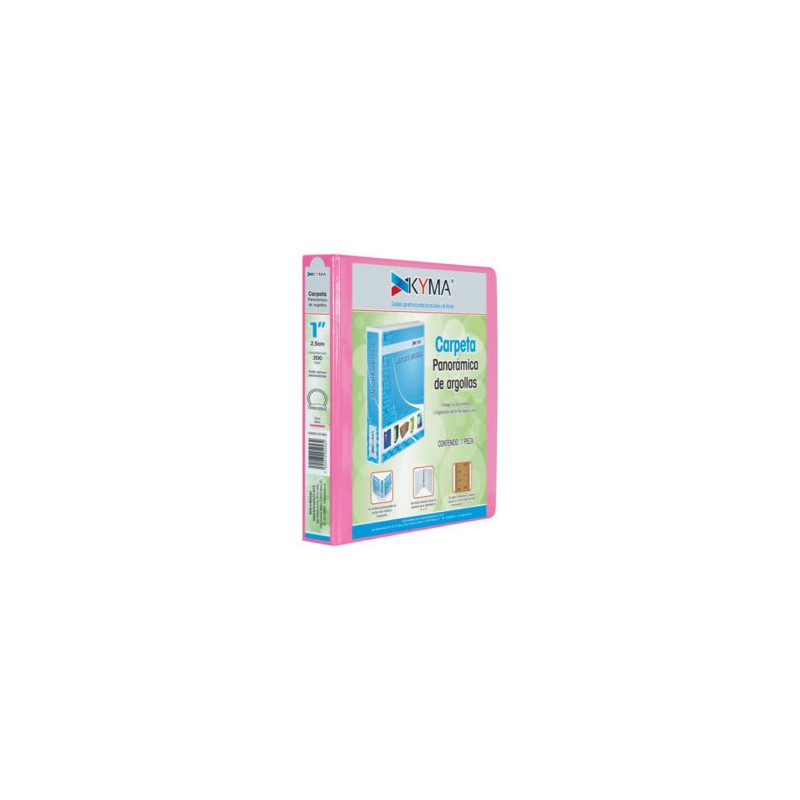 Carpeta rosa mexicano KYMA «O» 1? mod. CPKCBHO-100-ROM