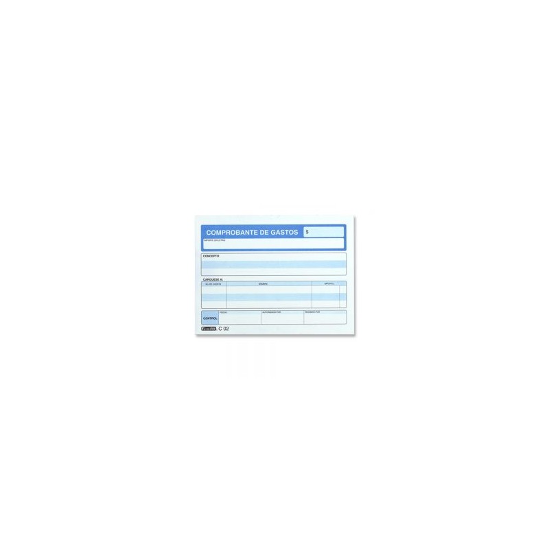 Comprobante de gastos Formitec mod. C-02