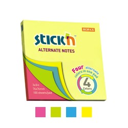 Notas adhesivas neon intercaladas Stick´n