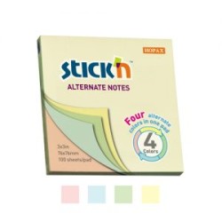 Notas adhesivas pastel intercaladas Stick´n