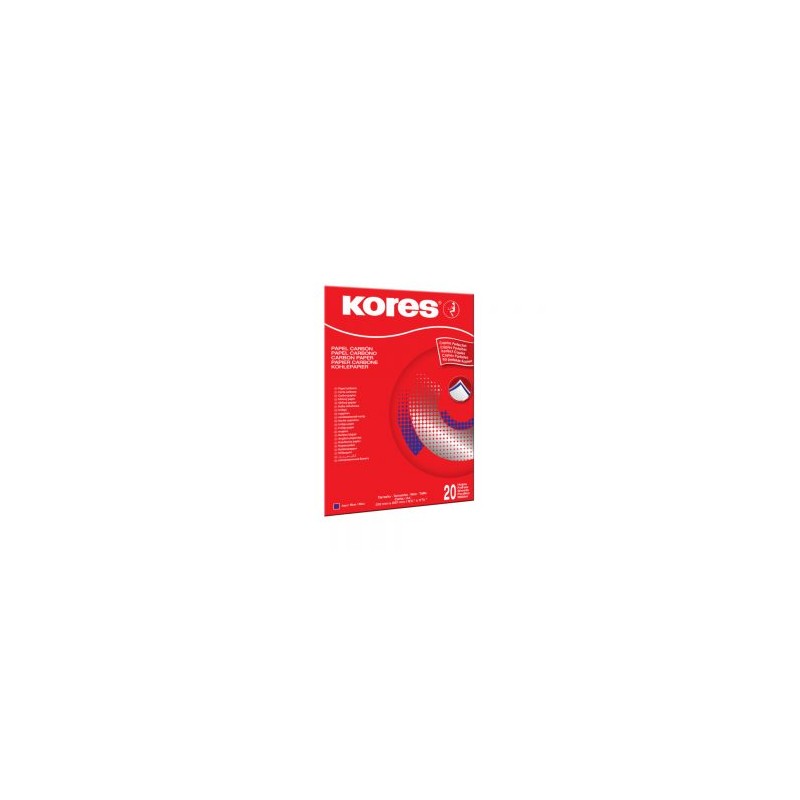 Papel carbón azul Kores tamaño carta