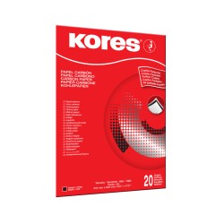 Papel carbón negro Kores tamaño oficio