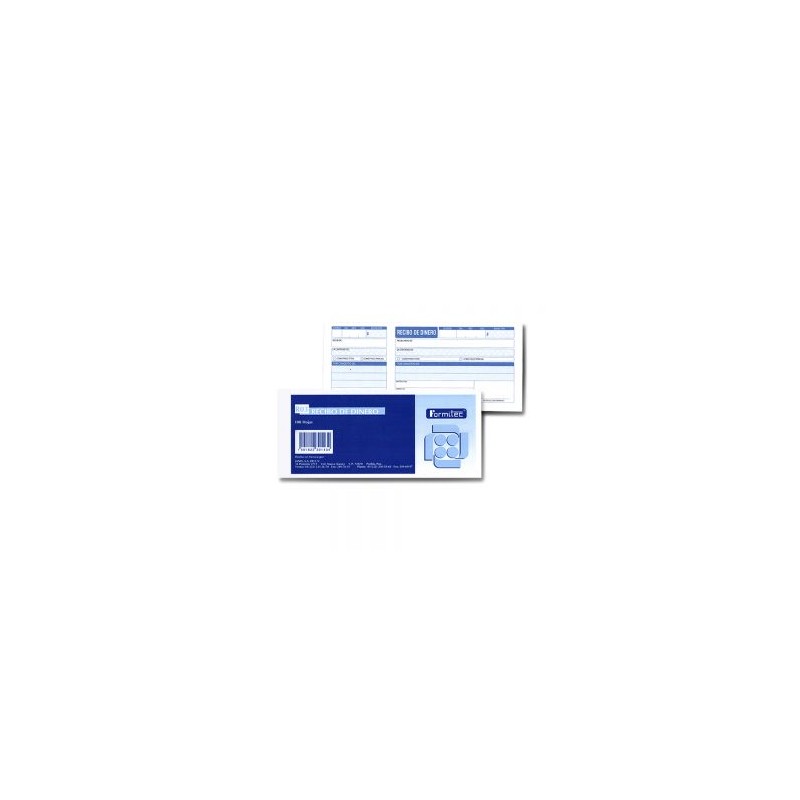 Recibo de dinero con talón Formitec mod. R-03