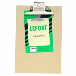 Tabla de fibracel con clip metálico Lefort mod. 0012